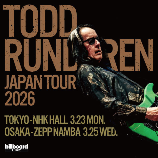 Billboard Live presents Todd Rundgren Japan Tour 2026