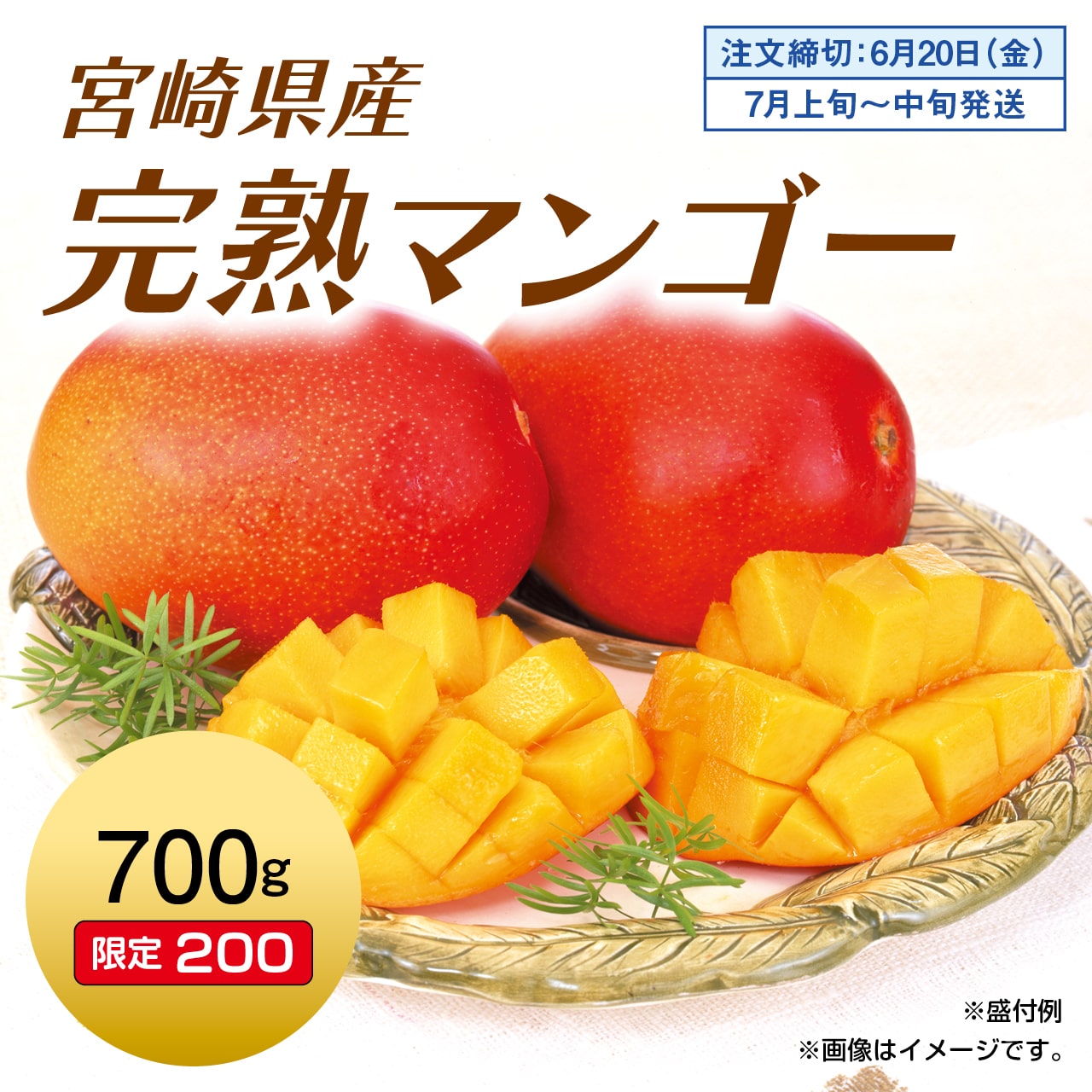 宮﨑県産　完熟マンゴー　700g